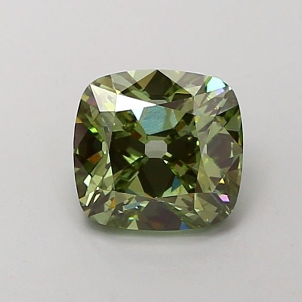 Loose Diamond - CUSHION MODIFIED 2.0ct Fancy Vivid Green VS1