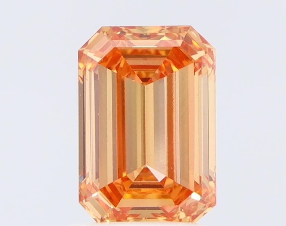 Loose Diamond - EMERALD 1.71ct Fancy Orange VVS2