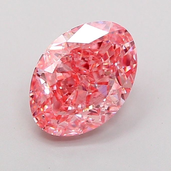 Loose Diamond - OVAL 3.0ct Fancy Vivid Pink SI1