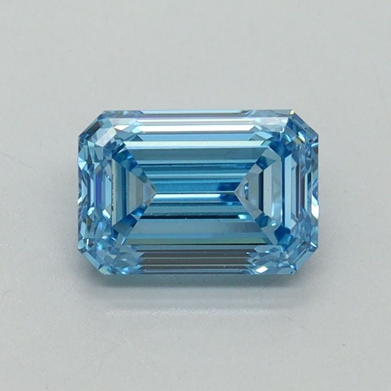 Loose Diamond - EMERALD 1.03ct Fancy Vivid Blue VS1