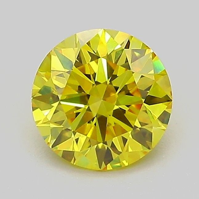 Ideal Loose Diamond - ROUND 1.04ct Fancy Vivid Yellow VVS2