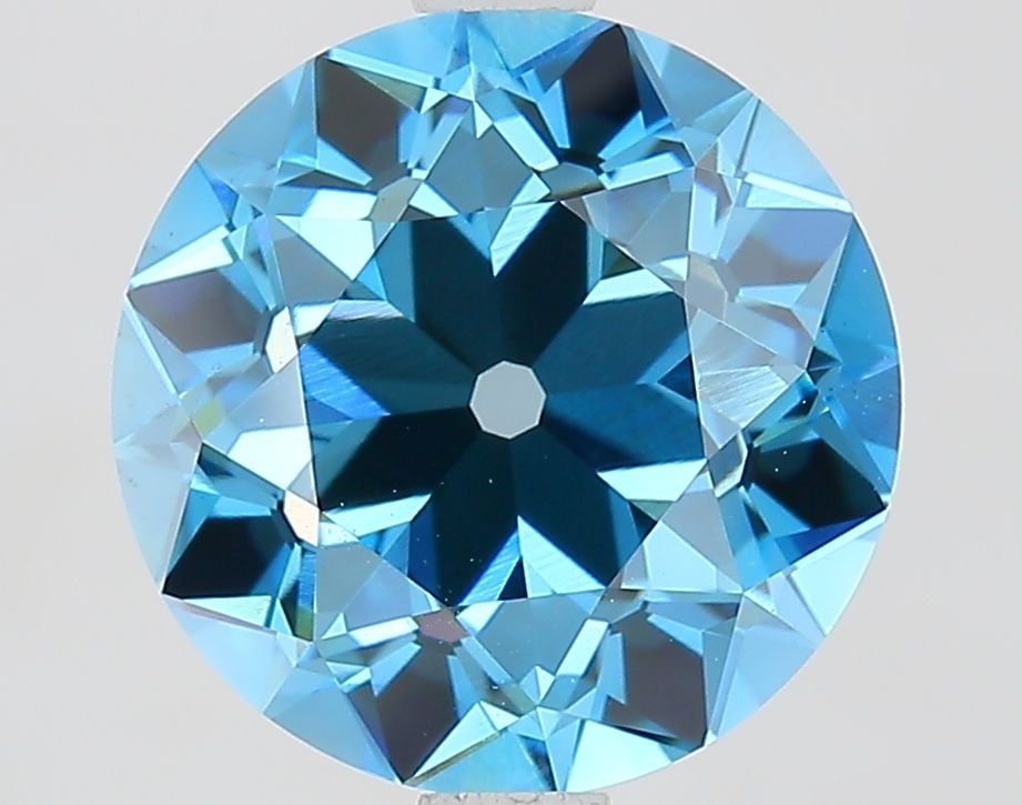Loose Diamond - EUROPEAN CUT 3.06ct Fancy Vivid Blue VS1