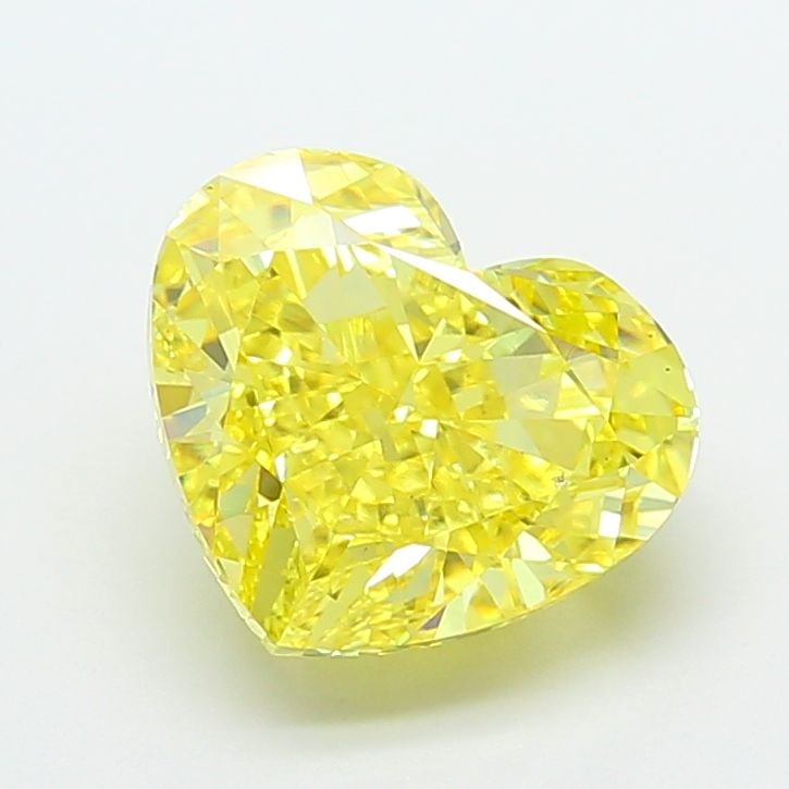 Loose Diamond - HEART 6.04ct Fancy Vivid Yellow VS2