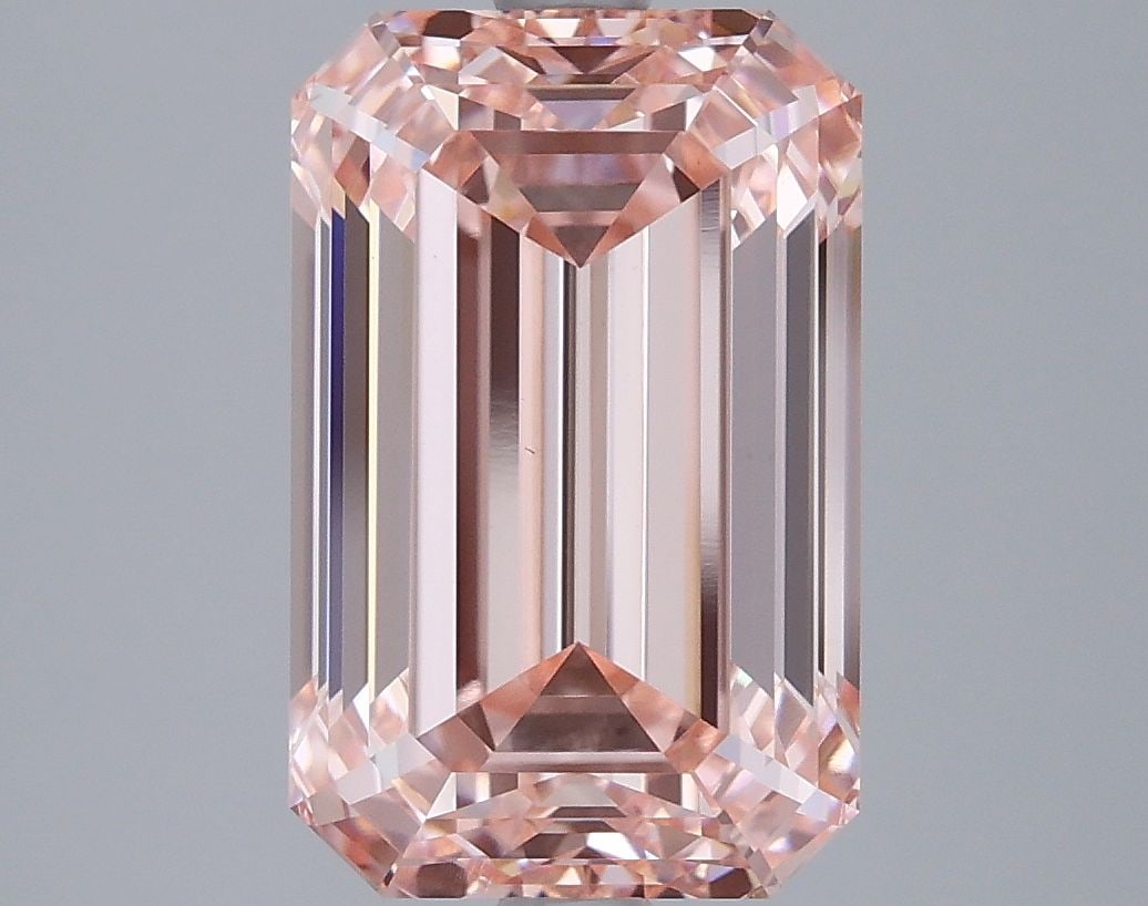 Loose Diamond - EMERALD 5.02ct Fancy Intense Pink VS1