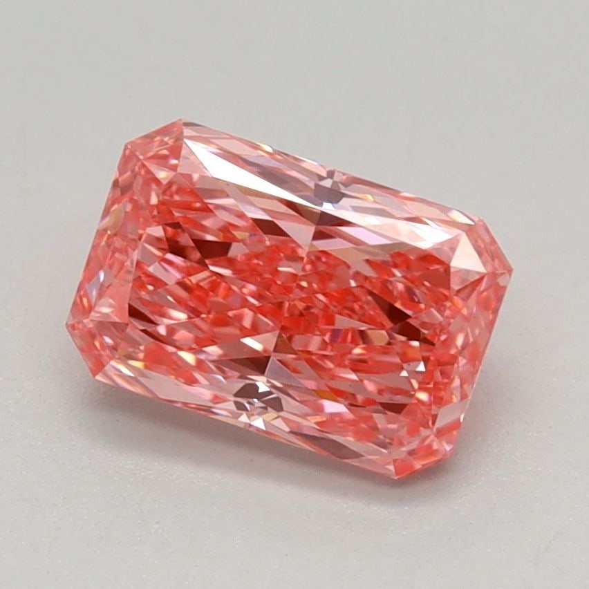 Loose Diamond - RADIANT 1.01ct Fancy Vivid Pink VS1: Loose Diamond - RADIANT 1.01ct Fancy Vivid Pink VS1 Source: This is a real non-mined Diamond that has been grown in a lab Shape: RADIANT Carats: 1.01 Color: Fancy Vivid Pink Certification: IGI Video: