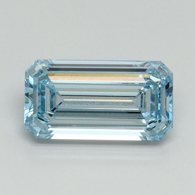 Loose Diamond - EMERALD 1.04ct Fancy Intense Blue VS1