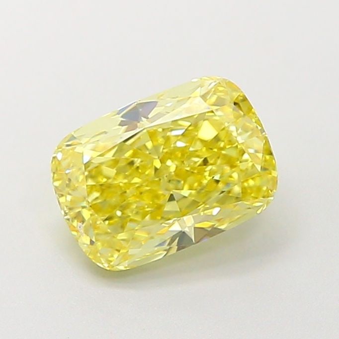 Loose Diamond - CUSHION MODIFIED 1.71ct Fancy Vivid Yellow VS1