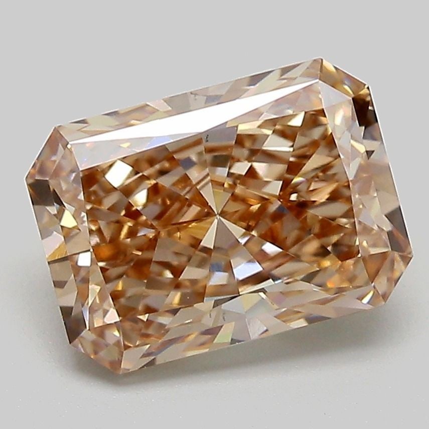 Loose Diamond - RADIANT 3.01ct Fancy Light Brown VS1