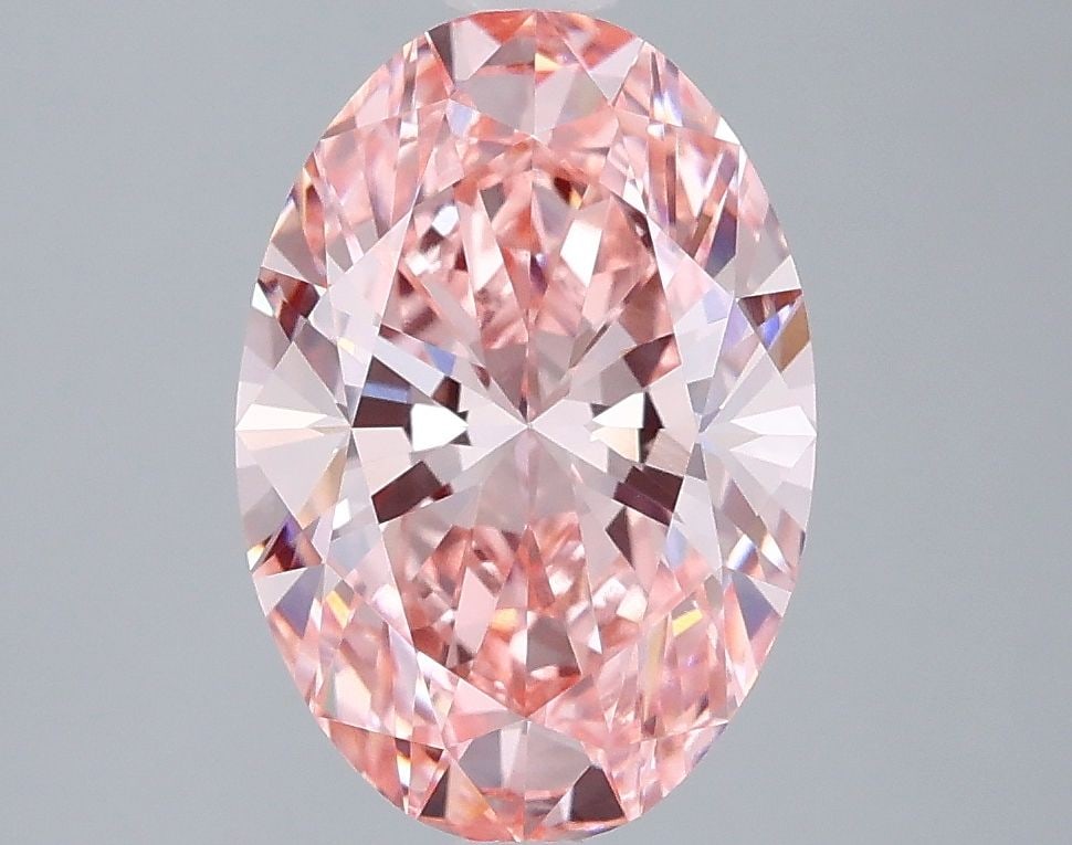 Loose Diamond - OVAL 2.55ct Fancy Vivid Pink VVS2