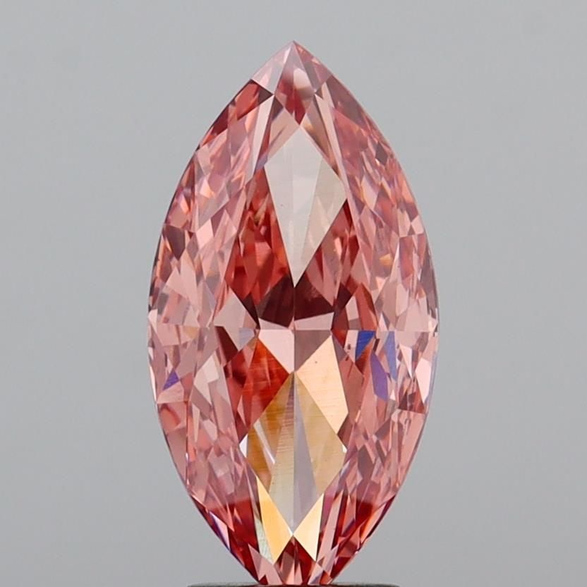 Loose Diamond - MARQUISE 5.16ct Fancy Vivid Pink VS1