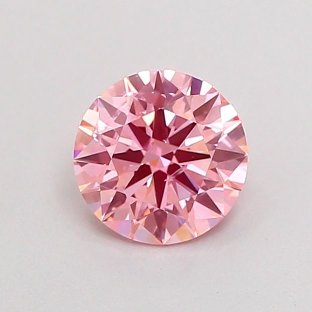 Ideal Loose Diamond - ROUND 0.88ct Fancy Vivid Pink SI2