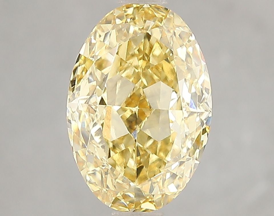 Loose Diamond - OVAL 3.08ct Fancy Vivid Yellow VS1