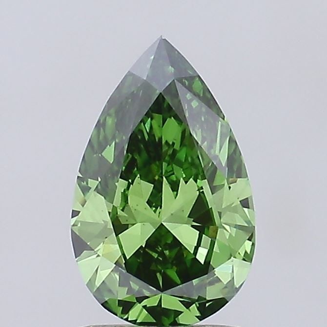 Loose Diamond - PEAR 1.01ct Fancy Vivid Green VS1