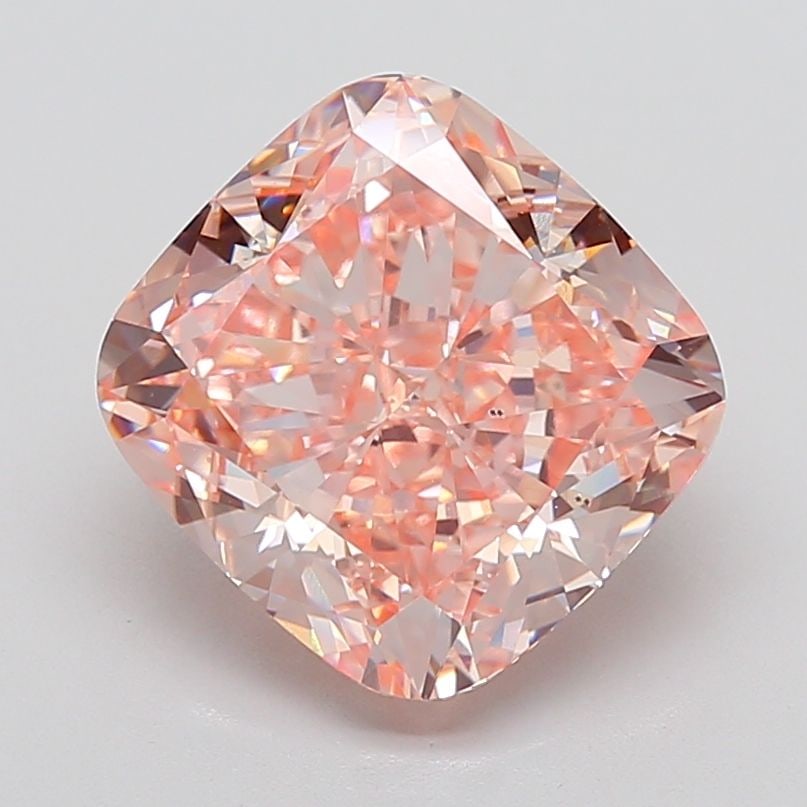 Loose Diamond - CUSHION MODIFIED 10.04ct Fancy Intense Pink VS2