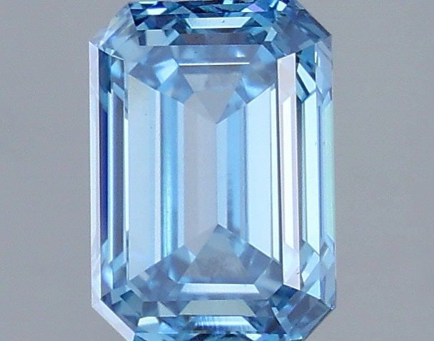 Loose Diamond - EMERALD 2.07ct Fancy Vivid Blue VS1: Loose Diamond - EMERALD 2.07ct Fancy Vivid Blue VS1 Source: This is a real non-mined Diamond that has been grown in a lab Shape: EMERALD Carats: 2.07 Color: Fancy Vivid Blue Certification: IGI Video:
