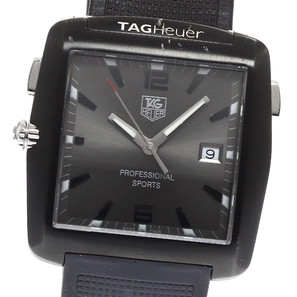 Tag Heuer Professional Sport Lufwatch Quartz Date 36mm: Tag Heuer Professional Sport Lufwatch Quartz Date 36mm This TAG HEUER Professional Sports Lufwatch (model WAE1113.FT6004) is a men's Swiss-made wristwatch featuring a stainless steel case and a gray d