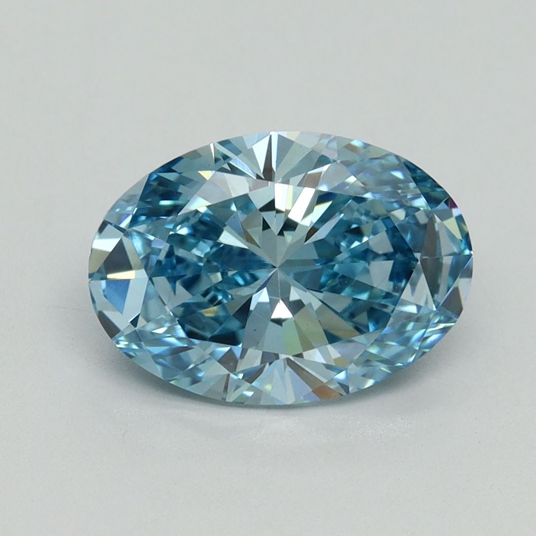 Loose Diamond - OVAL 2.28ct Fancy Vivid Blue VS1: Loose Diamond - OVAL 2.28ct Fancy Vivid Blue VS1 Source: This is a real non-mined Diamond that has been grown in a lab Shape: OVAL Carats: 2.28 Color: Fancy Vivid Blue Certification: IGI Video: