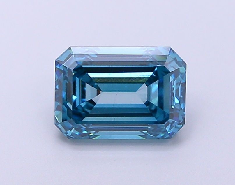 Loose Diamond - EMERALD 2.07ct Fancy Blue VS2