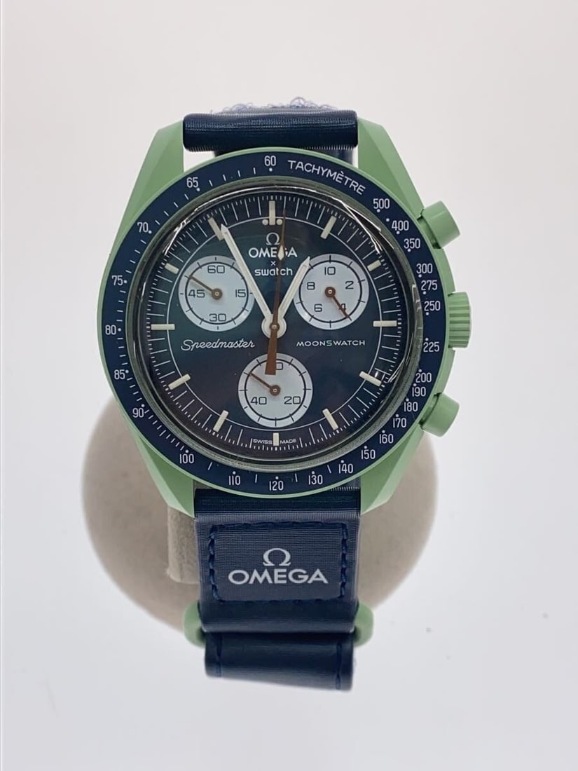 Omega x Swatch Navy Men's Wristwatch Mission on Earth