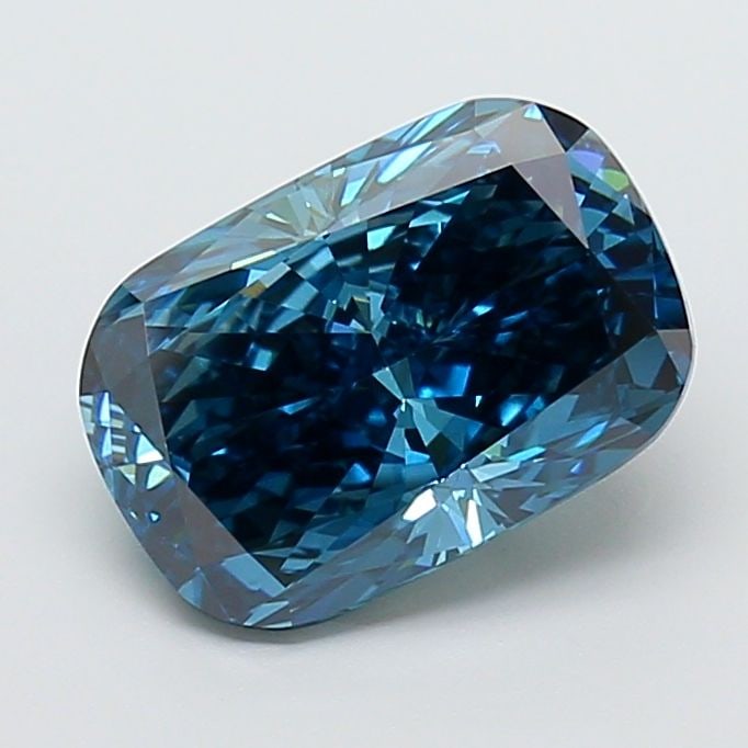 Loose Diamond - CUSHION MODIFIED 4.01ct Fancy Vivid Blue VS1