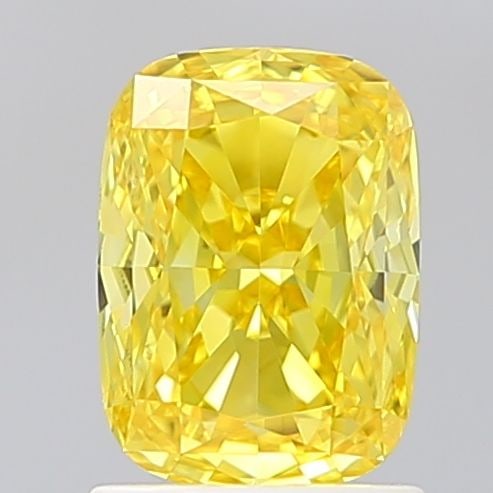 Loose Diamond - CUSHION MODIFIED 1.58ct Fancy Vivid Yellow VS1