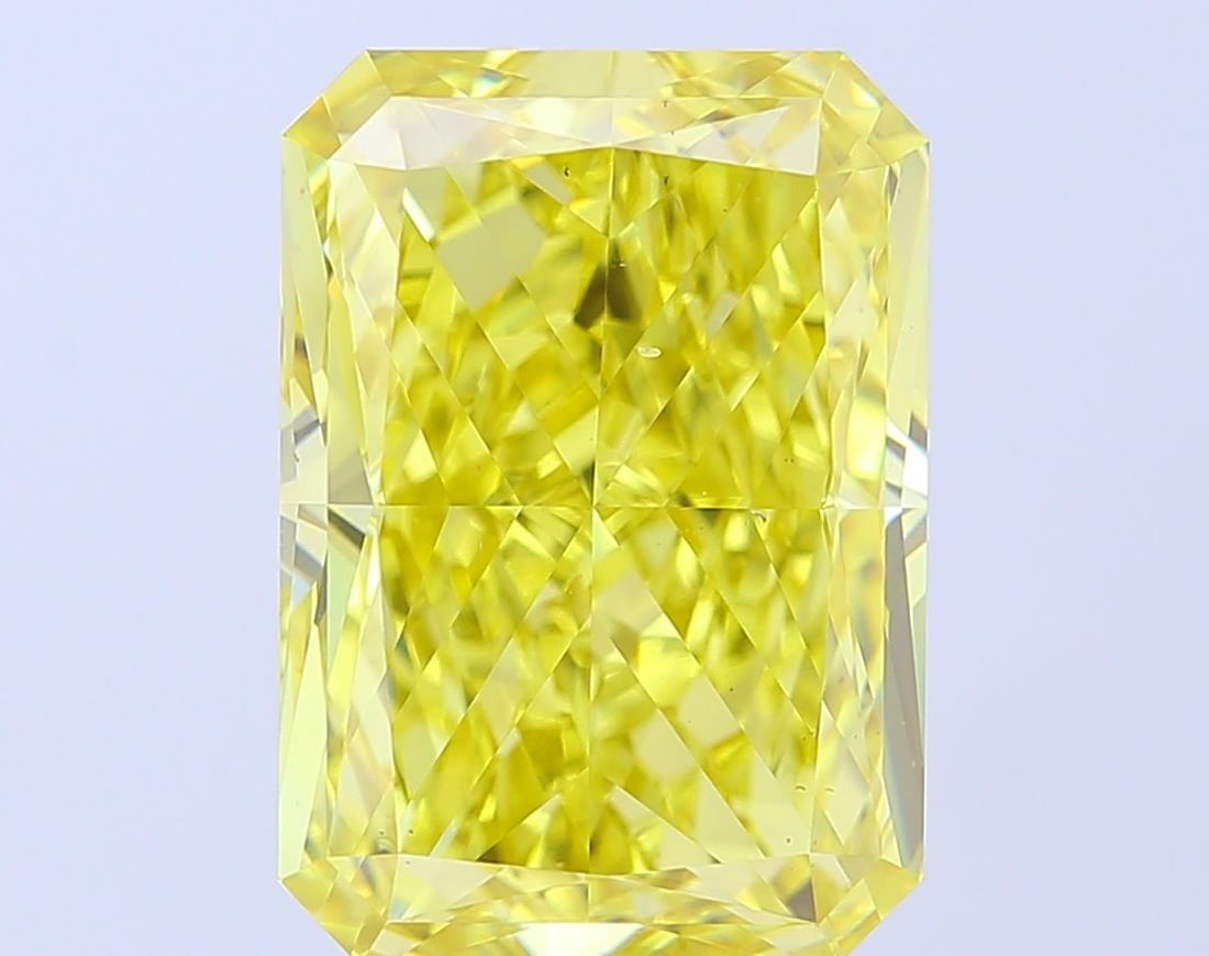Loose Diamond - RADIANT 10.03ct Fancy Vivid Yellow VS2