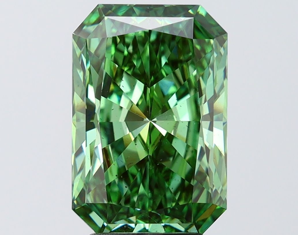 Loose Diamond - RADIANT 4.1ct Fancy Vivid Green SI1