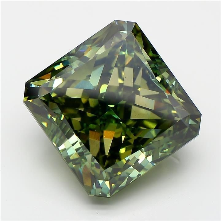 Loose Diamond - RADIANT 15.91ct Fancy Vivid Green VS1