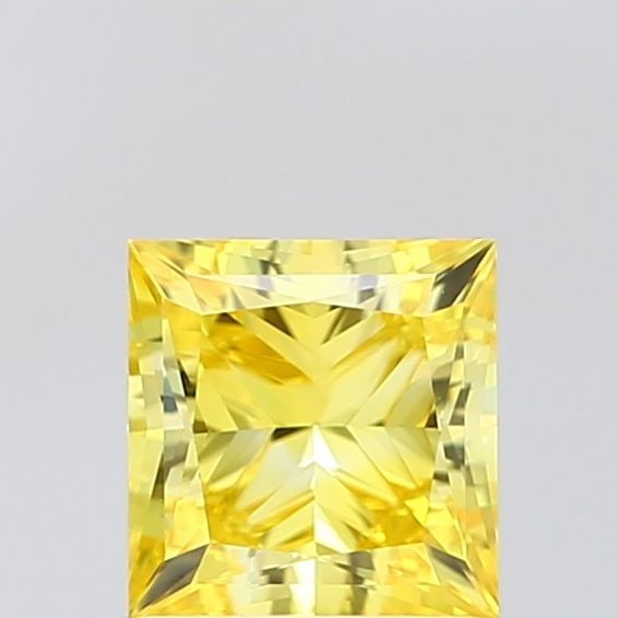 Loose Diamond - PRINCESS 1.0ct Fancy Vivid Yellow VS1