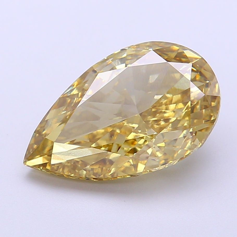 Loose Diamond - PEAR 3.02ct Fancy Vivid Yellow VS1: Loose Diamond - PEAR 3.02ct Fancy Vivid Yellow VS1 Source: This is a real non-mined Diamond that has been grown in a lab Shape: PEAR Carats: 3.02 Color: Fancy Vivid Yellow Certification: NONE Video: