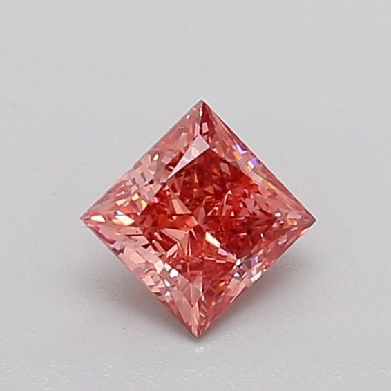 Loose Diamond - PRINCESS 0.4ct Fancy Vivid Pink VS2