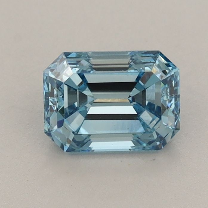 Loose Diamond - EMERALD 0.94ct Fancy Vivid Blue VS2