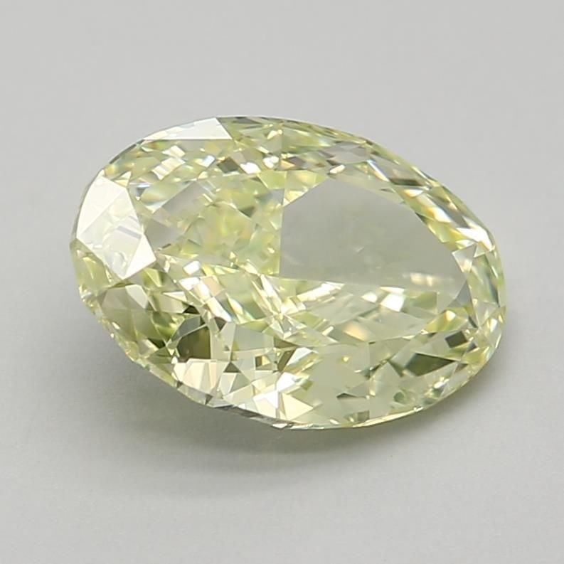 Loose Diamond - OVAL 1.63ct Fancy Intense Green Yellow VVS2