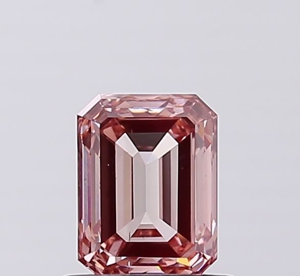 Loose Diamond - EMERALD 1.0ct Fancy Brown Pink VS2