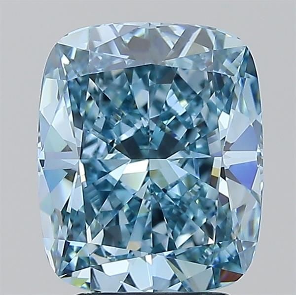 Loose Diamond - CUSHION MODIFIED 3.06ct Fancy Vivid Blue VVS1