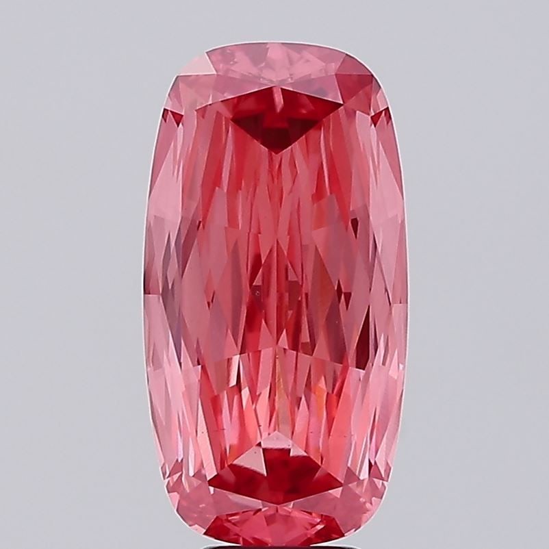 Loose Diamond - CUSHION MODIFIED 9.58ct Fancy Vivid Pink VS1