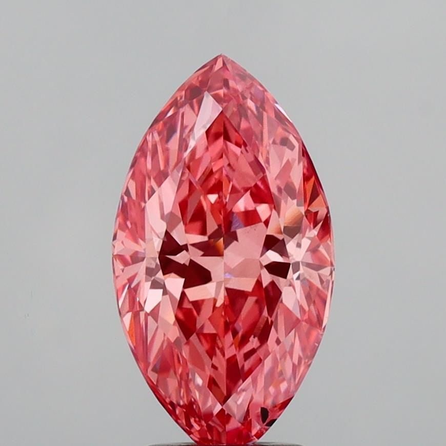 Loose Diamond - MARQUISE 3.12ct Fancy Vivid Pink VS2