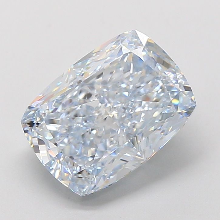 Loose Diamond - CUSHION MODIFIED 4.14ct Fancy Light Blue VVS2