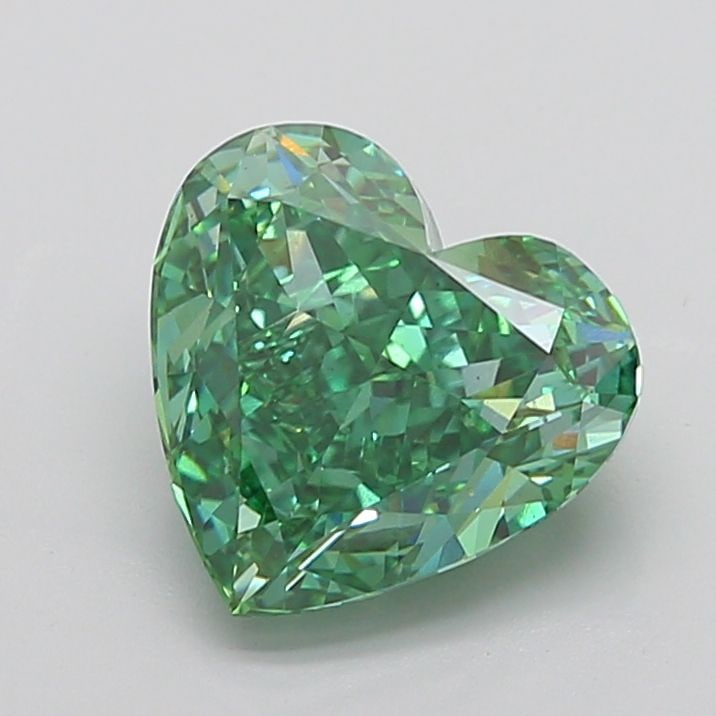 Loose Diamond - HEART 5.46ct Fancy Vivid Green VS1