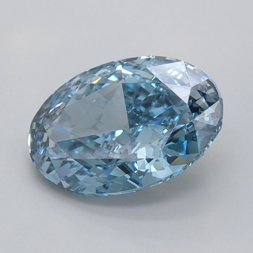 Loose Diamond - OVAL 1.72ct Fancy Vivid Blue VS1