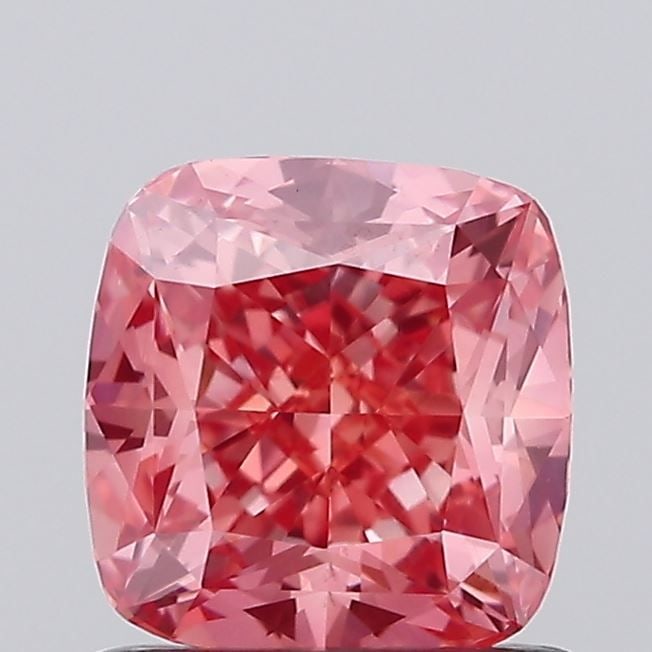Loose Diamond - CUSHION MODIFIED 1.02ct Fancy Vivid Pink VS1: Loose Diamond - CUSHION MODIFIED 1.02ct Fancy Vivid Pink VS1 Source: This is a real non-mined Diamond that has been grown in a lab Shape: CUSHION MODIFIED Carats: 1.02 Color: Fancy Vivid Pink Certific