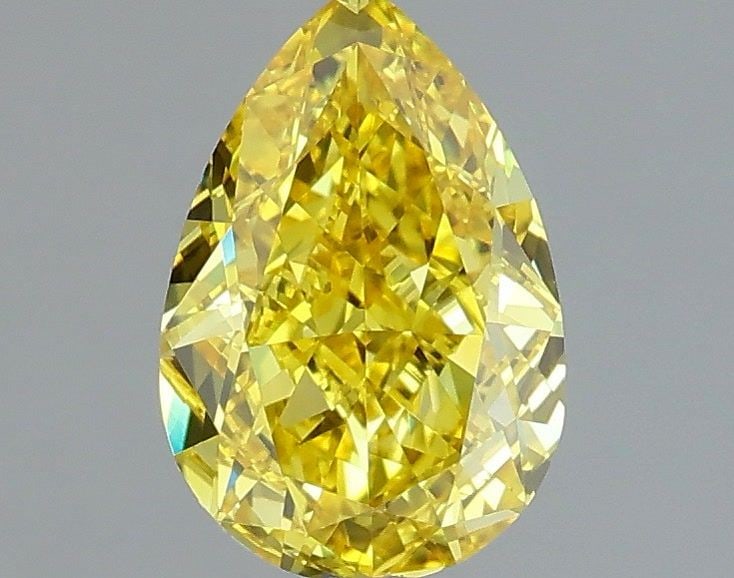 Loose Diamond - PEAR 1.06ct Fancy Vivid Yellow VVS2