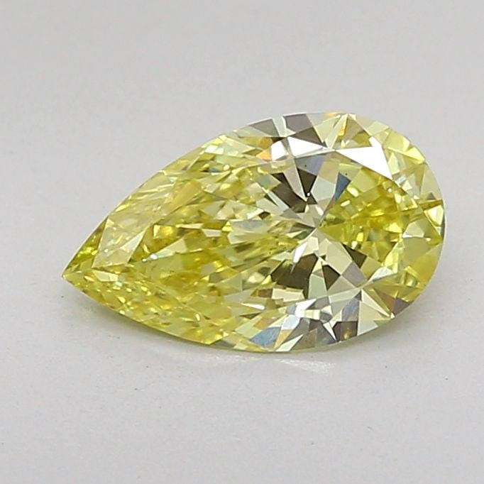 Loose Diamond - PEAR 0.9ct Fancy Vivid Yellow VS2