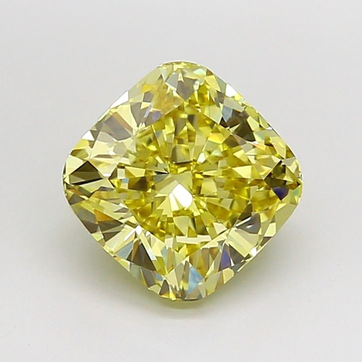Loose Diamond - CUSHION MODIFIED 3.05ct Fancy Intense Yellow VVS1