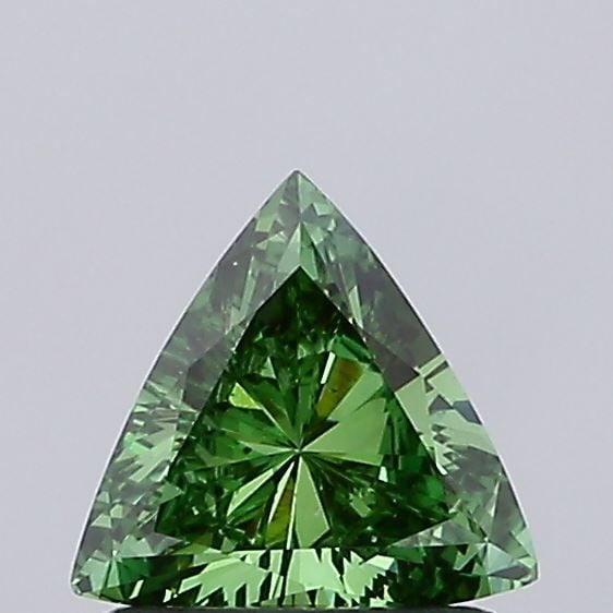 Loose Diamond - TRIANGULAR 0.66ct Fancy Vivid Green VS2