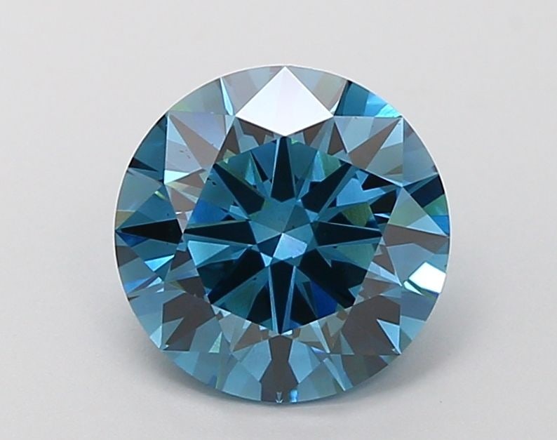 Loose Diamond - ROUND 2.55ct Fancy Vivid Blue VS2