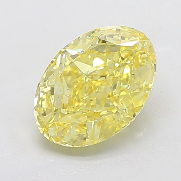 Loose Diamond - OVAL 3.0ct Fancy Vivid Yellow VS2: Loose Diamond - OVAL 3.0ct Fancy Vivid Yellow VS2 Source: This is a real non-mined Diamond that has been grown in a lab Shape: OVAL Carats: 3.0 Color: Fancy Vivid Yellow Certification: IGI Video: