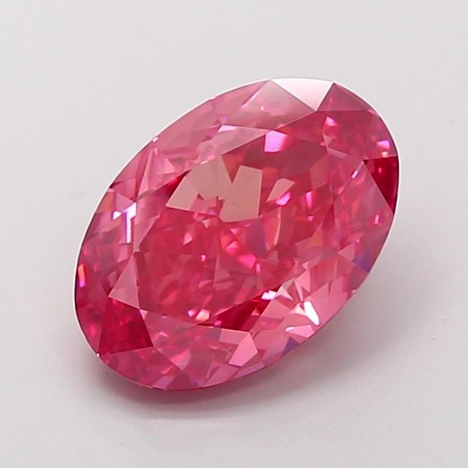 Loose Diamond - OVAL 5.03ct Fancy Vivid Pink VS1: Loose Diamond - OVAL 5.03ct Fancy Vivid Pink VS1 Source: This is a real non-mined Diamond that has been grown in a lab Shape: OVAL Carats: 5.03 Color: Fancy Vivid Pink Certification: IGI Video: