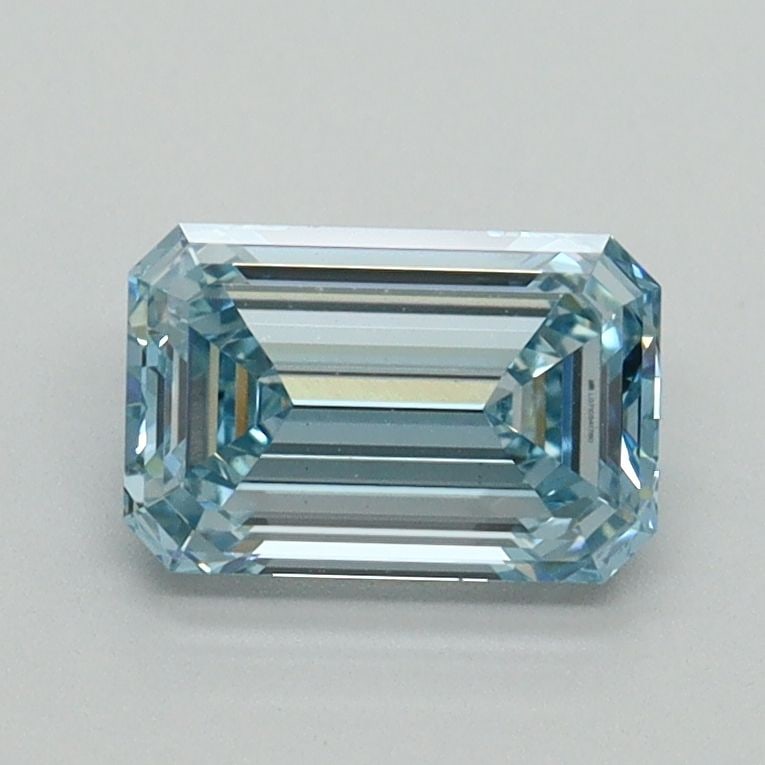Loose Diamond - EMERALD 1.01ct Fancy Intense Blue VVS2