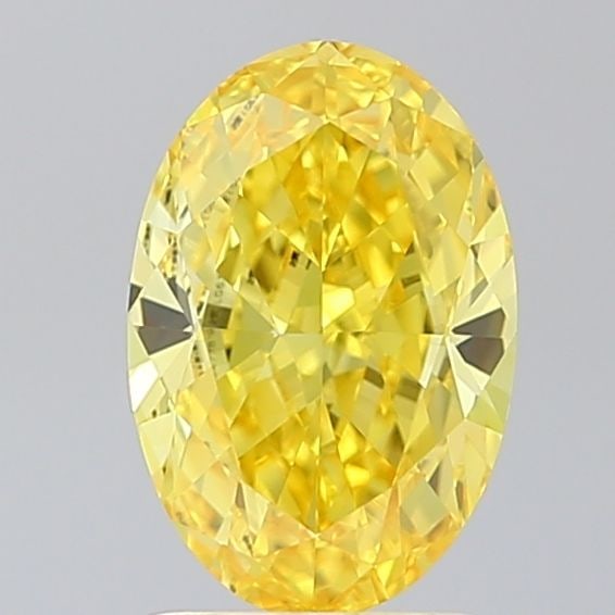 Loose Diamond - OVAL 2.0ct Fancy Vivid Yellow IF
